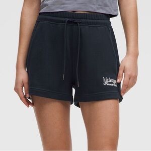 Lululemon Women’s Cotton French Terry Athletic Shorts 3” in Navy - Size Large